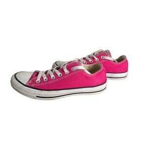 Converse Chuck Taylor All Star Low Top Pink Canvas Sneakers Women 7 144806F